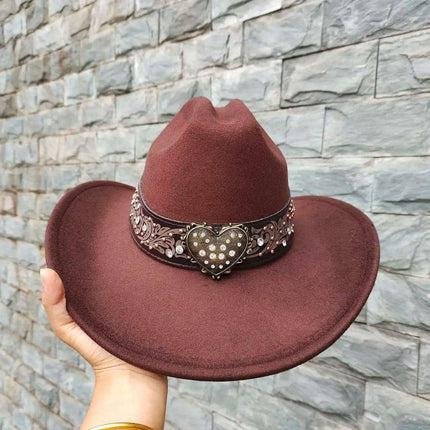 Stylish Handwoven Straw Cowboy Hat - Unisex Summer Sun Protection for 2023