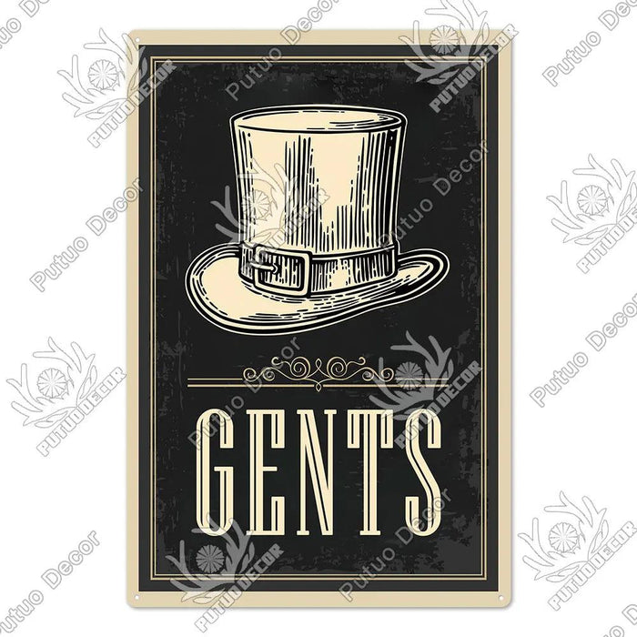 Vintage Charm Toilet Wall Art for Quirky Bathroom Decor