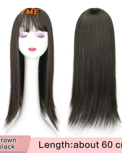 Seamless White Hair Clip-In Bangs for Effortless Style Transformation