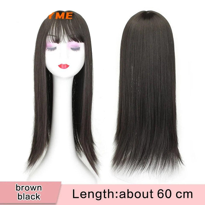 Seamless White Hair Clip-In Bangs for Effortless Style Transformation