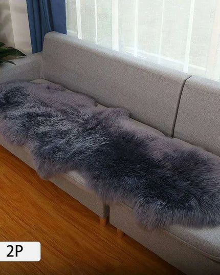 Luxurious Genuine Sheepskin Shag Rug for Ultimate Comfort - Soft, Plush Carpet for Sofa and Chair