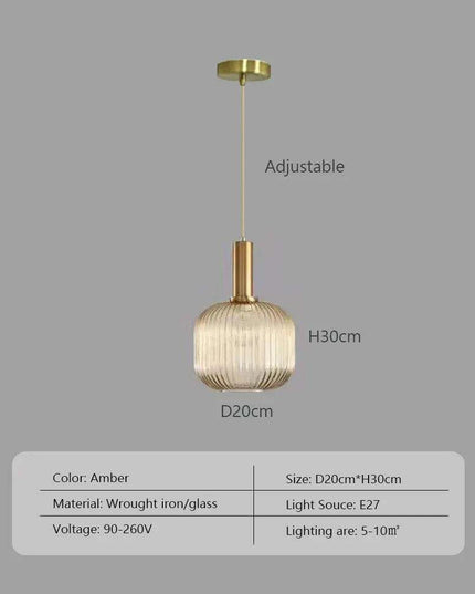 Scandinavian-Inspired Minimalist Glass LED Pendant Lights - Elegant Japanese Design for Home Interiors