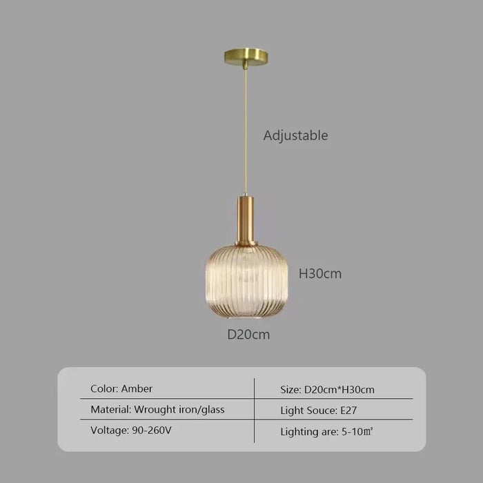 Scandinavian-Inspired Minimalist Glass LED Pendant Lights - Elegant Japanese Design for Home Interiors
