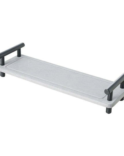 Quick Dry Stainless Steel Bathroom Sink Organizer with Soap and Sponge Holder