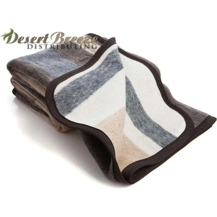 Andean Alpaca & Sheep Wool Queen Blanket - Handcrafted Luxury Bed Coverlet from Peru