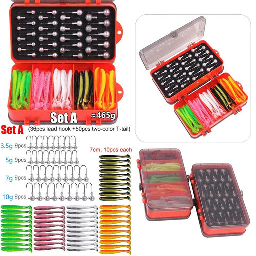 Ultimate Bass and Trout Fishing Tackle Box Kit - Premium Hooks, Soft Bait, and More!