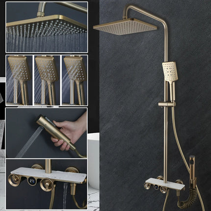 KEMAIDI Bathroom Shower System Wall Mounted Digital Display Shower Faucet Rainfall Shower Head with Bathtub Mixer Bidet Tap kemaidi-bathroom-shower-system-wall-mounted-digital-display-shower-faucet-rainfall-shower-head-with-bathtub-mixer-bidet-tap