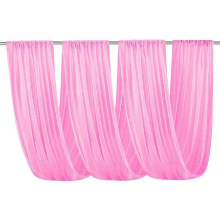 Elegant White Chiffon Ceiling Drapes for Stunning Event Decor