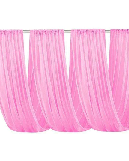 Elegant White Chiffon Ceiling Drapes for Stunning Event Decor