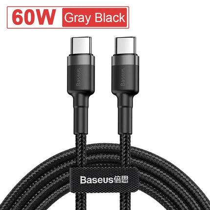 Baseus USB Type C To USB C Cable For iPhone 17 16 100W/5A PD Fast Charging Charger Cord For Macbook Xiaomi Samsung Type-C Cable baseus-usb-type-c-to-usb-c-cable-for-iphone-17-16-100w-5a-pd-fast-charging-charger-cord-for-macbook-xiaomi-samsung-type-c-cable
