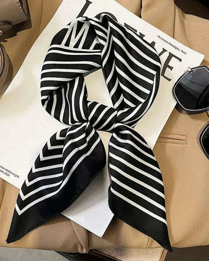 Elegant Satin Square Shawl Hijab: Luxurious 70x70cm Bandana for Women