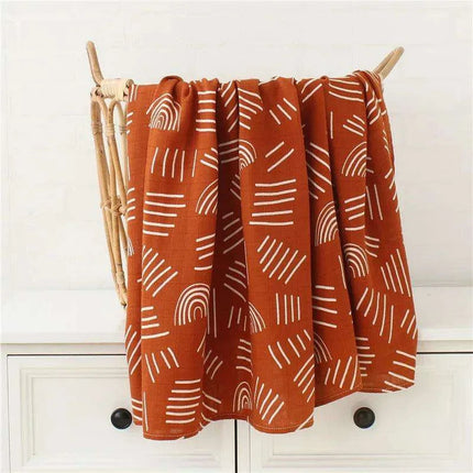 Luxuriously Soft Organic Bamboo Cotton Swaddle Blanket for Infants