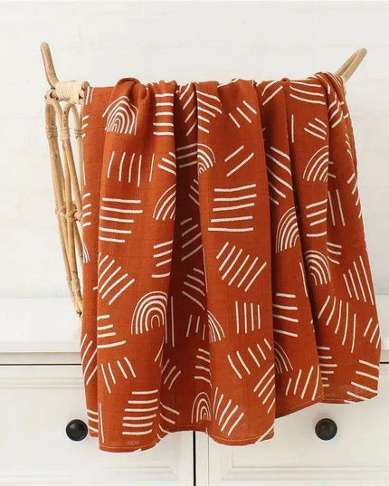 Luxuriously Soft Organic Bamboo Cotton Swaddle Blanket for Infants