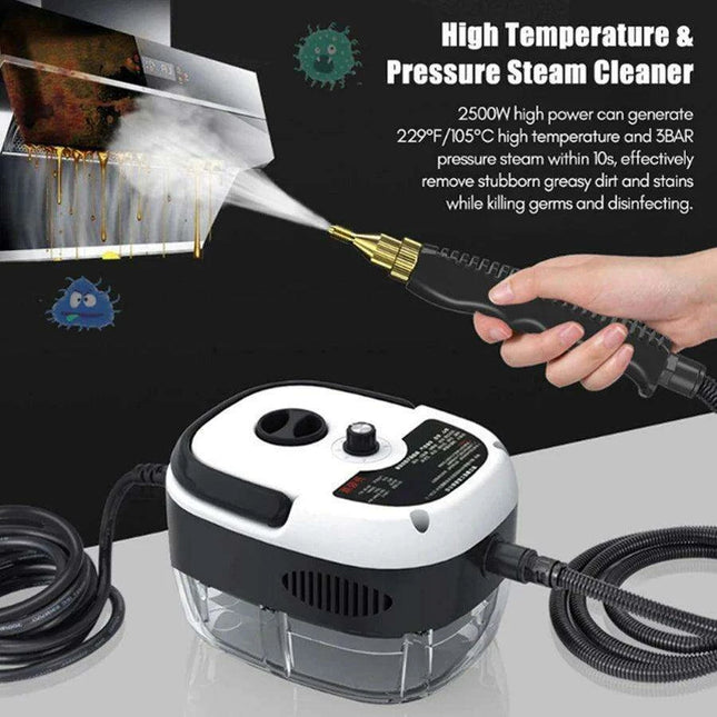 High-Powered 2500W Steam Cleaner for Home and Automotive - Dual Voltage (110V/220V)