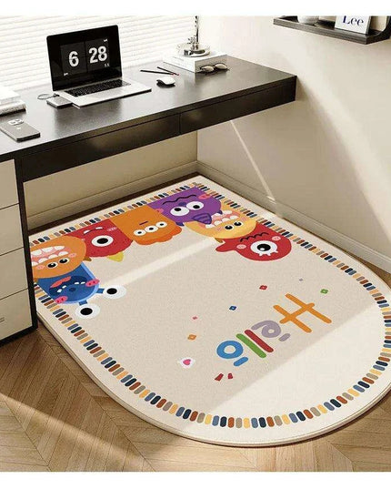 Playful Cartoon Non-Slip Chair Mat - Fun and Functional Office Accessory