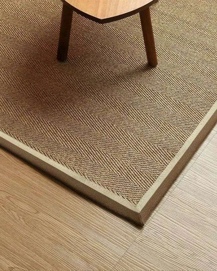 Vintage Chinese-Inspired 100% Sisal Tatami Floor Mat - Elegant 200x300cm Rug for Living Room, Bedroom, and Tea Table