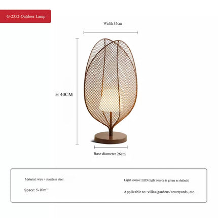 Extraordinary Art Waterproof Japanese-Style Outdoor Courtyard Lights