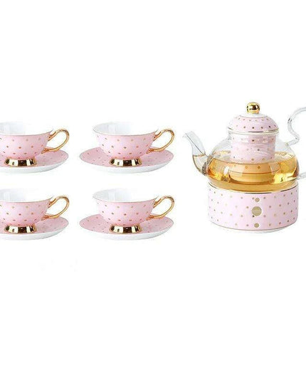Elegant Lemon Blossom Fine Bone China Beverage Set - A Luxurious Experience for Tea and Coffee Enthusiasts