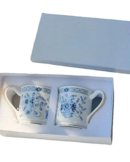 Charming Blue and White Japanese Porcelain Tea and Coffee Set