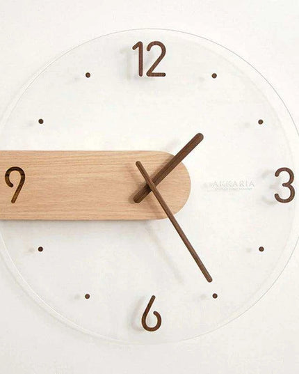 Sleek Scandinavian 3D Wooden Wall Clock - A Touch of Timeless Elegance for Your Home