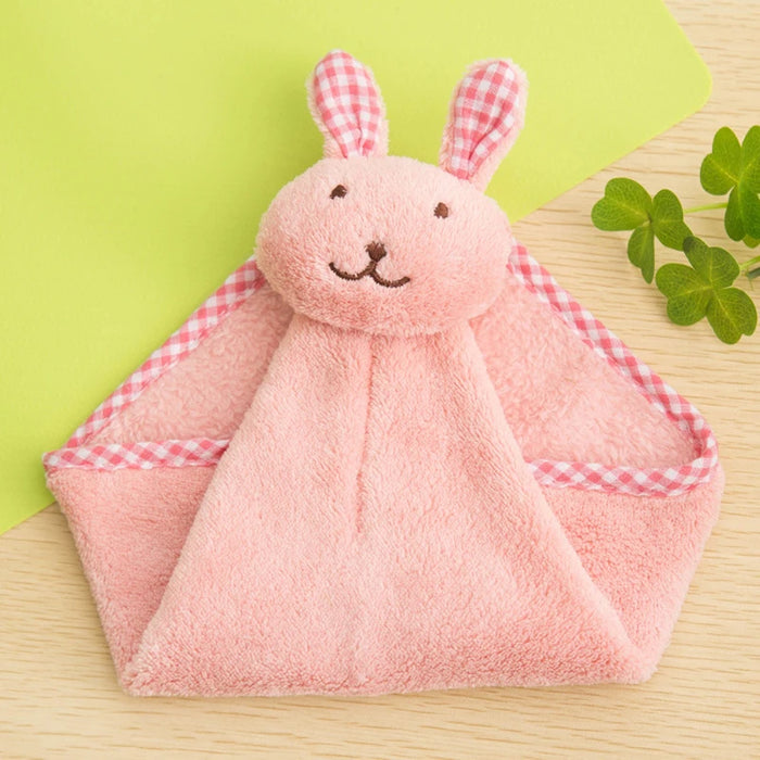 Adorable Cartoon Critter Hand Towel Bundle with Handy Strap for Children