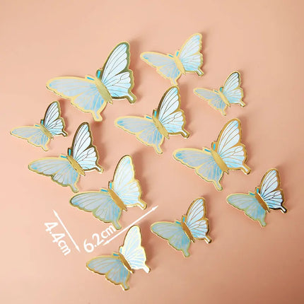 Chiffon Moon Boat Ballet Girl Lace Flower Acrylic Cake Topper Happy Bi
