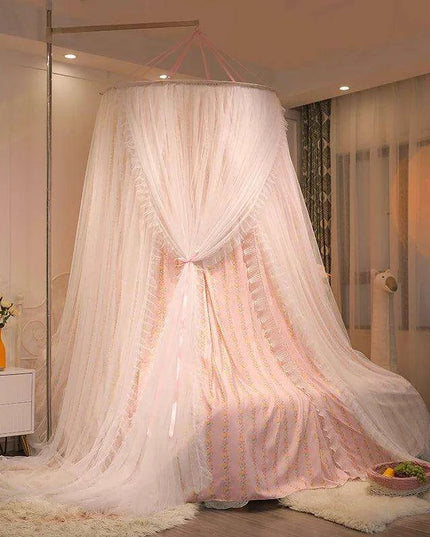 Double Layer Lace Bed Canopy - Transform Your Bedroom into a Dreamy Oasis