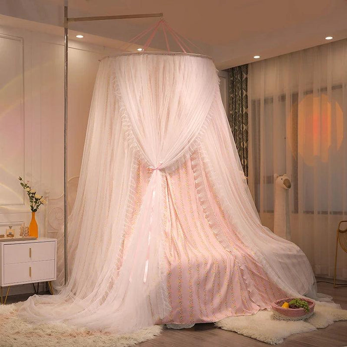 Double Layer Lace Bed Canopy - Transform Your Bedroom into a Dreamy Oasis