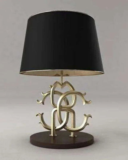 Luxurious LED Table Lamp with Artistic Gold and Silver Accents for Home and Office Décor