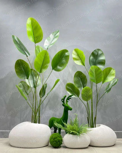 European Chic Tree-Adorned Floor Vase Set for Elegant Decor