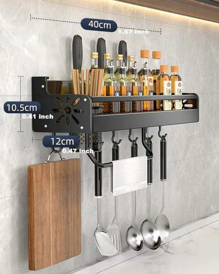 Sleek Wave Design Spice Organizer - Contemporary Kitchen Storage Solution