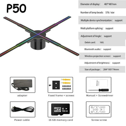 Revolutionary 3D Holographic Advertising Projector - Elevate Your Brand Experience