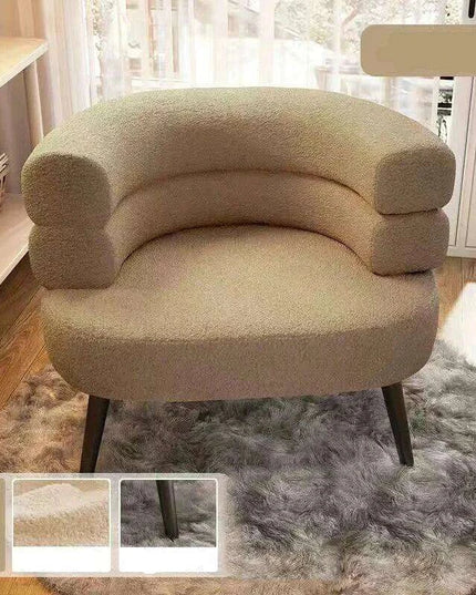 Chic Scandinavian Lounge Chair - Perfect for Makeup, Study, and Relaxation for Young Women and Students