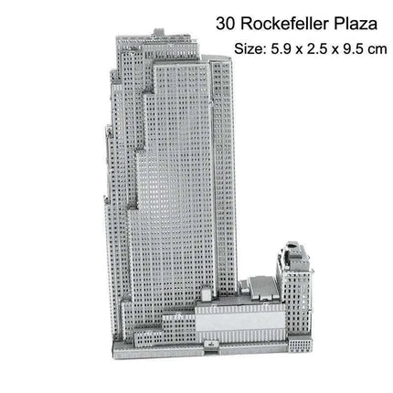 Global Landmark 3D Metal Puzzle Set: Construct and Discover Iconic Structures