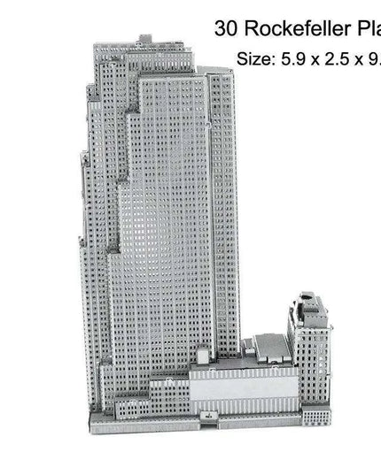 Global Landmark 3D Metal Puzzle Set: Construct and Discover Iconic Structures