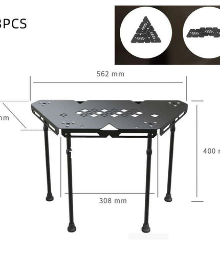 Versatile Portable Folding Aluminum Table for All-Season Outdoor Activities