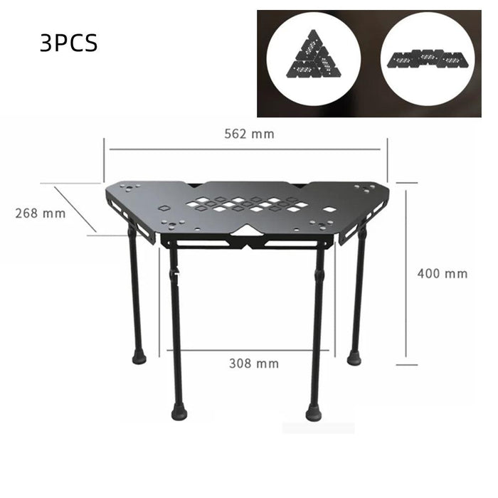 Versatile Portable Folding Aluminum Table for All-Season Outdoor Activities