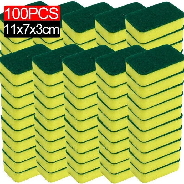 Super-Absorbent Versatile Cleaning Sponges - Effective Dish Brushes for Stubborn Stains and Pot Scrubbing (Multiple Pack Sizes Available)