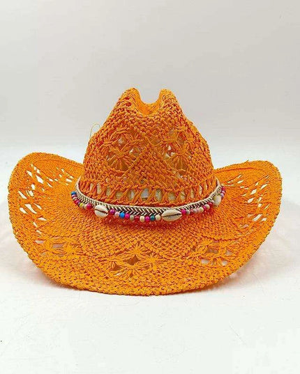 Handcrafted Unisex Denim Straw Cowboy Hat for Ultimate Summer Sun Protection