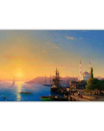 Sailboat Serenity Coastal Canvas Art for Contemporary Home Decor