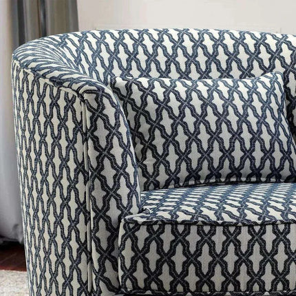 Modern Swivel Barrel Chair Set with Free Decorative Pillow - Your Comfort Haven