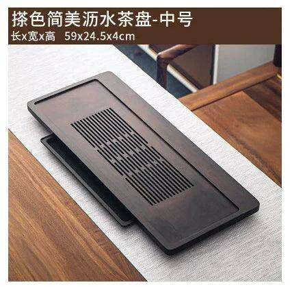 Elegant Wooden Tea Set with Nordic Coasters and Mess-Free Serving Design