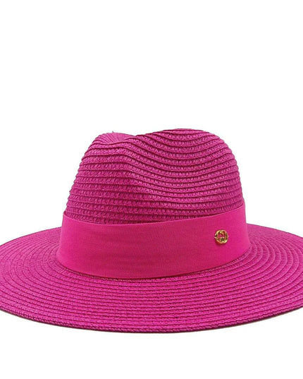 Chic Macaron White Straw Hat for Summer Travel - Essential Sun Protection for Beach Days 2023