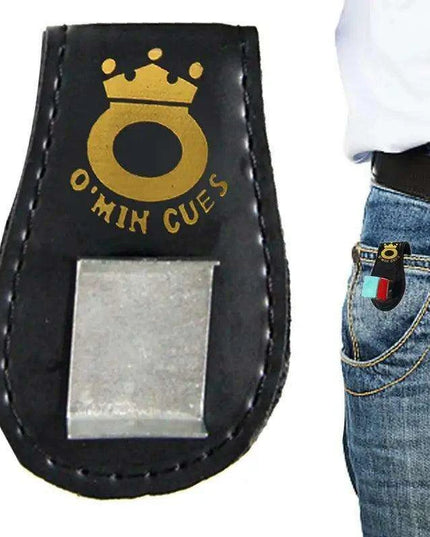 Magnetic Clip-On Billiard Chalk Holder with Secure Closure