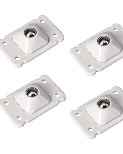Set of 4 Adhesive 360° Swivel Casters for Effortless Movement of Bins and Cans