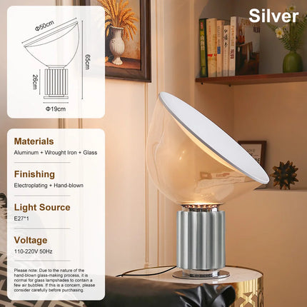 Taccia-Style LED Table Lamp – Sculptural Modern Lighting