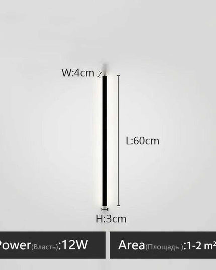 Sleek Scandinavian LED Wall Sconce with Customizable Lighting Options