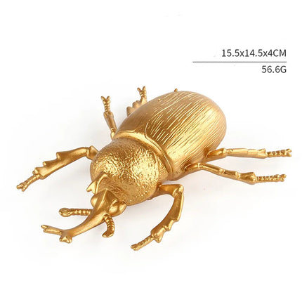 Realistic Mini Insect Figures — Simulated Beetle, Cricket & Bee Educational Models