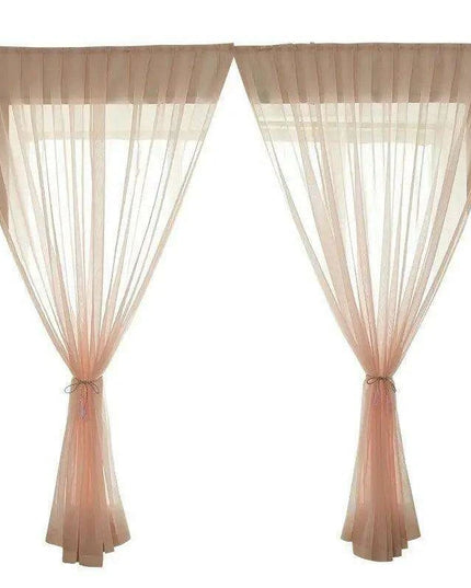 Self-Adhesive Linen Half Curtains - Chic Short Drapes for Easy Installation and Light Management