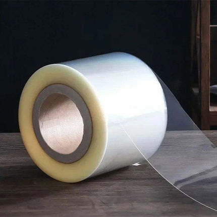 Chic Clear Mousse Cake Wrap Set with Elegant Foil and Secure Closure - Premium Dessert Presentation Solution